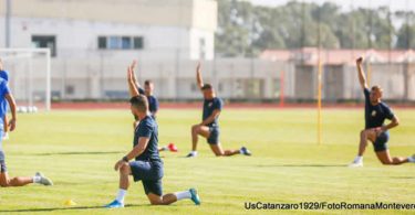 Allenamento Catanzaro a Giovino